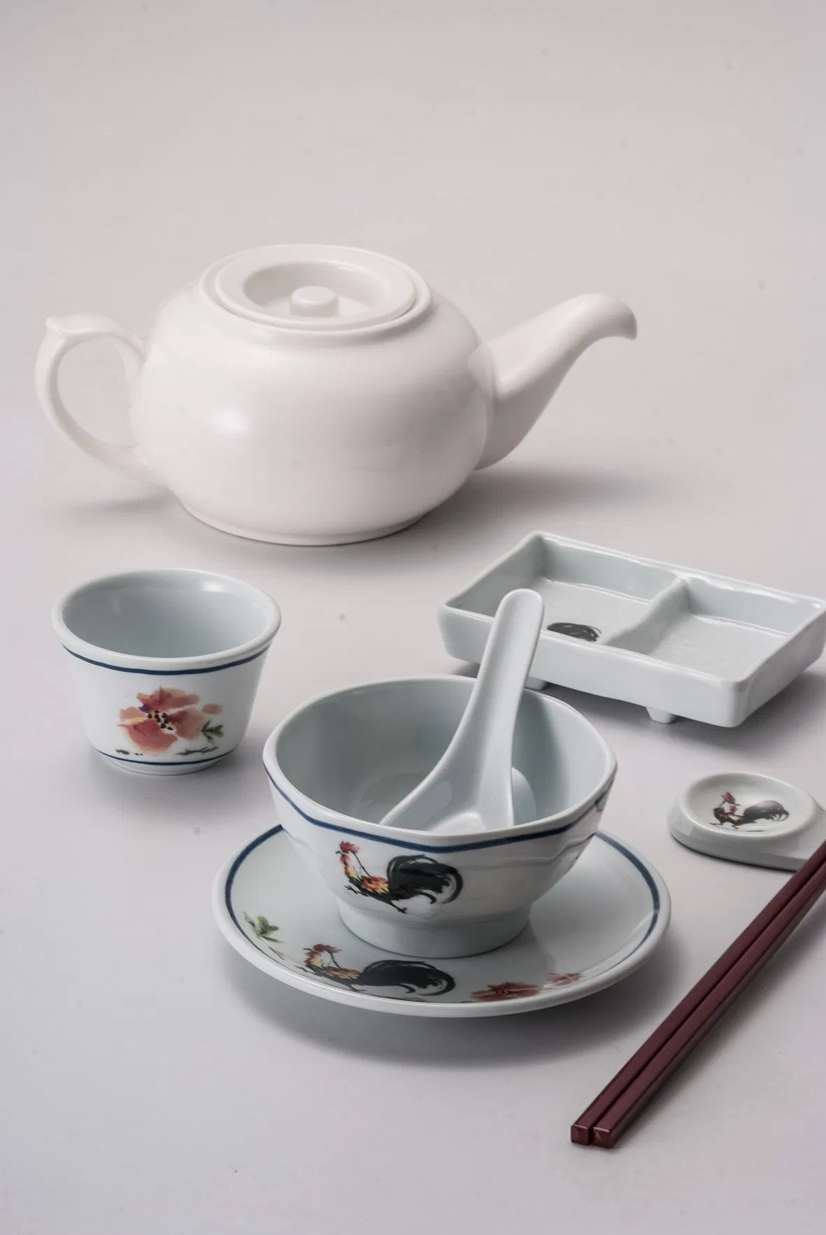 Melamine Gai Ming Series Chopstick Rest Chinese Style Design