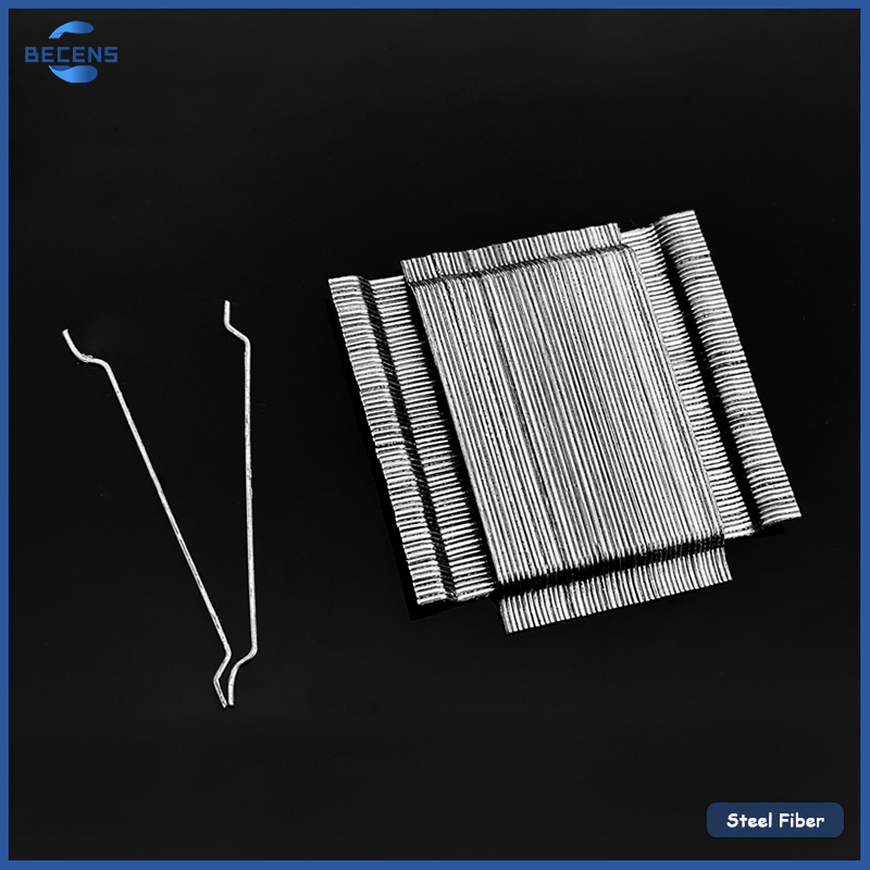 Steel Fiber for Concrete Reinforcement Hooked Glued Building Material for Construction Metal Product Category