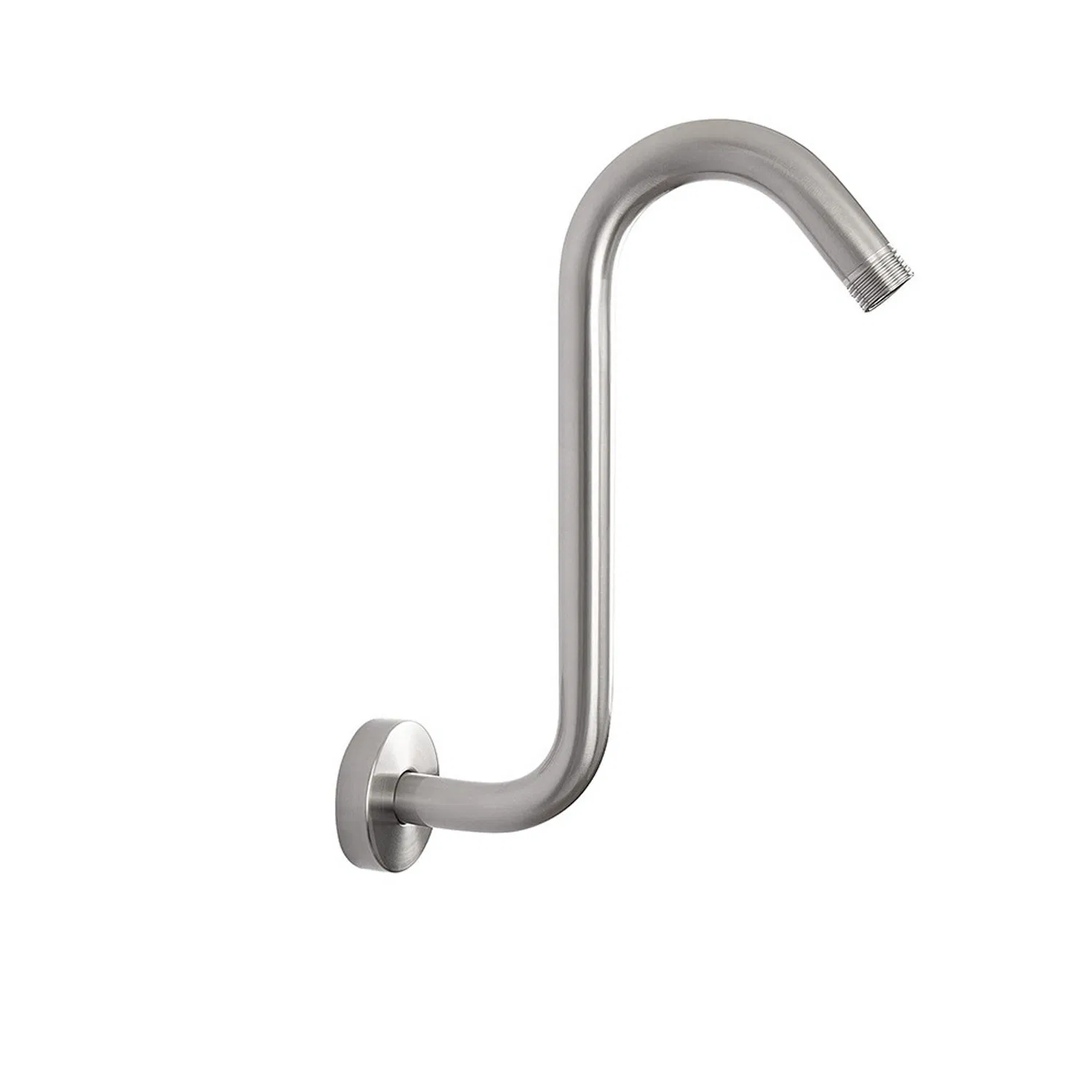 Chrome Swan Neck Articulating Flexible Pivoting Angled Hinged Upswept Sloped Square Rectangular Round Shower Arm