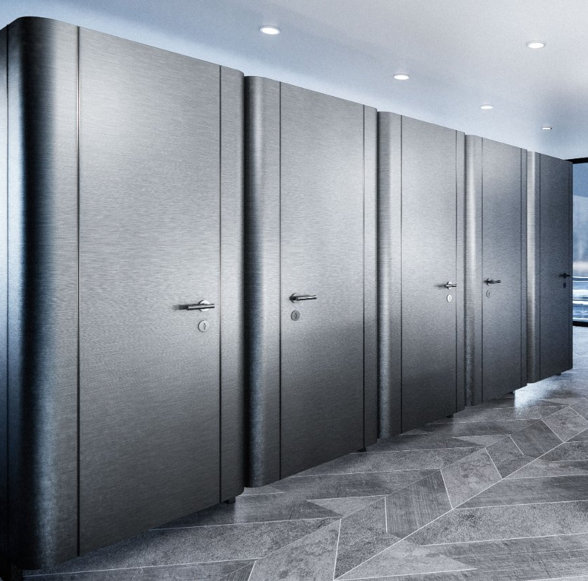 Chinese Factory HPL Compact Laminate Toilet Cubicle Wall for Train Station