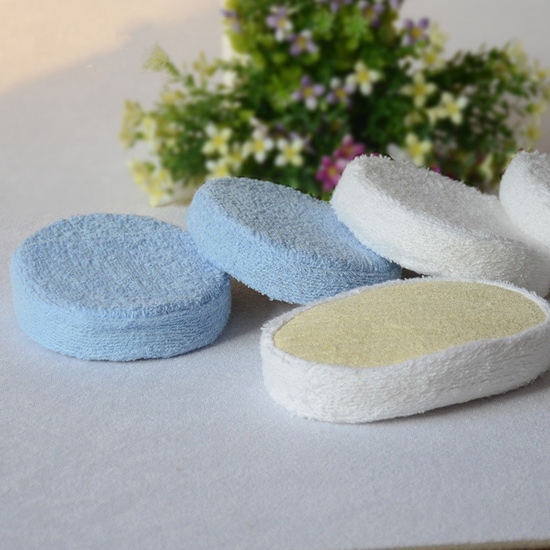 Customized Natural Eco Friendly Compostable Compressed Shower Cleaning Organic Exfoliating Wash Sponge Loofah