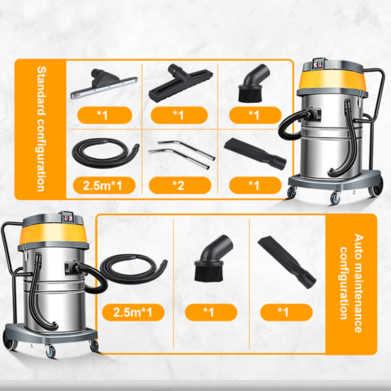 Chinese Manufacturer Wet/Dry Vacuum Cleaner Machine for Garage with 70L Capacity