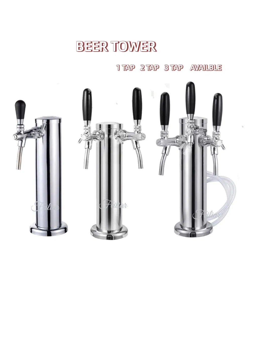 Beverage Tower Double Faucet Tower Party Beer Dispenser