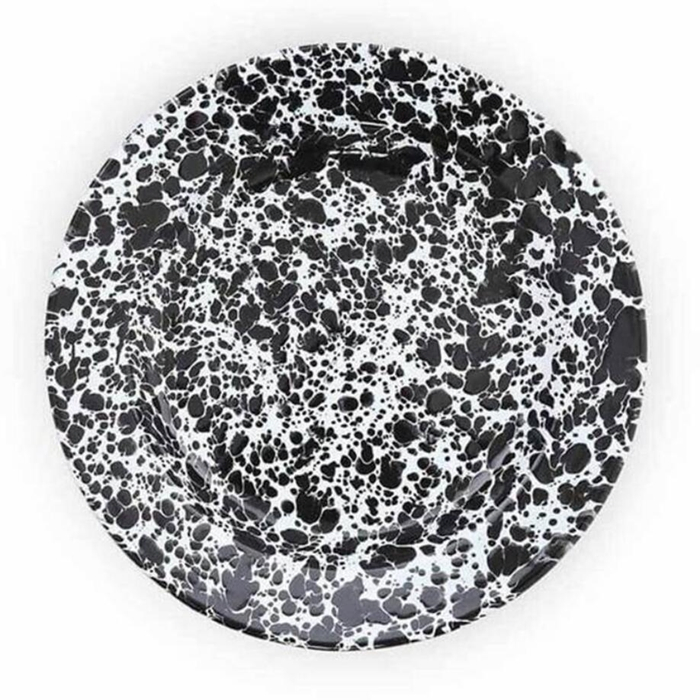 Lightweight Enamel Dinner Plate Serving Tray for Camping Outdoor Indoor