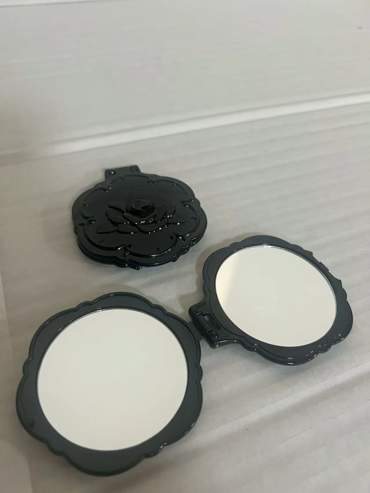 Small Rose Double-Sided Folding Pocket Mirror