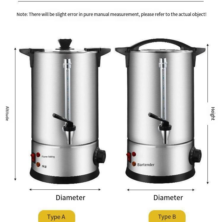 Hot Water Dispenser Stainless Steel Hot Water Urn Commercial Automatic Coffee Urn