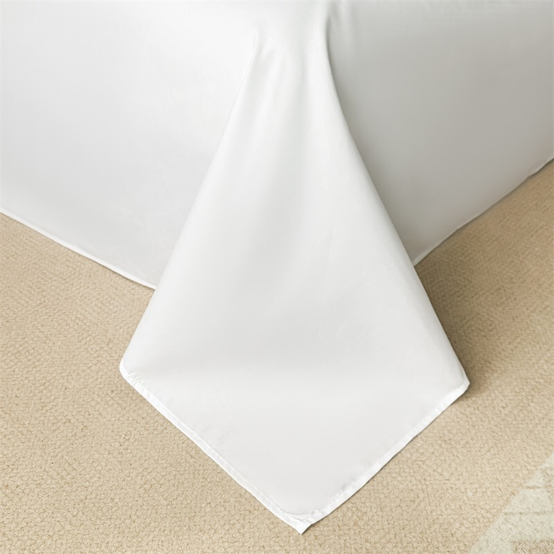 White Cotton Hotel Linen Gold Embroidery Webbing Bed Duvet Cover Bed Sheets Queen King Size Microfiber Four Piece Sateen Stripe Bedding Set for Hotel