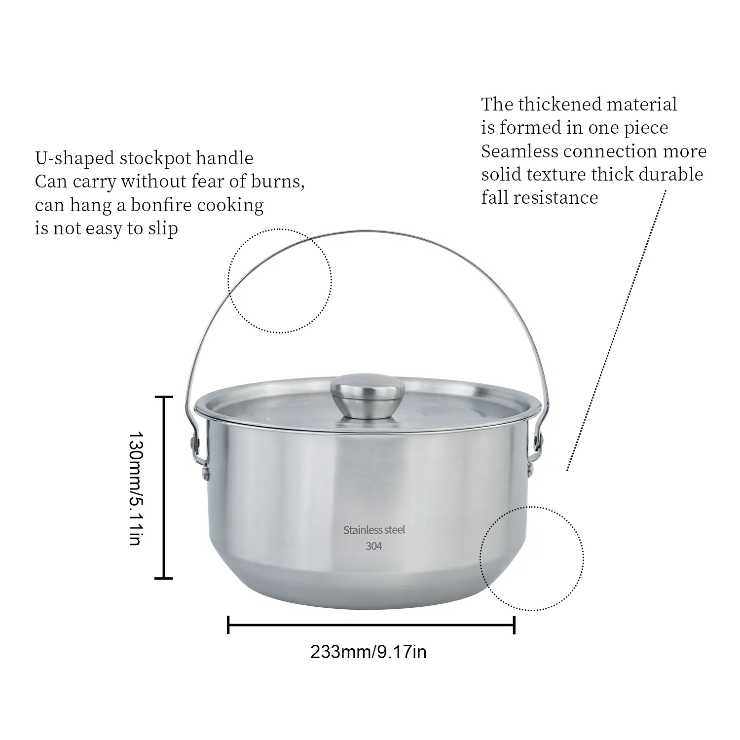 Multifunctional Camping Cookware Set Frying Pan Pot