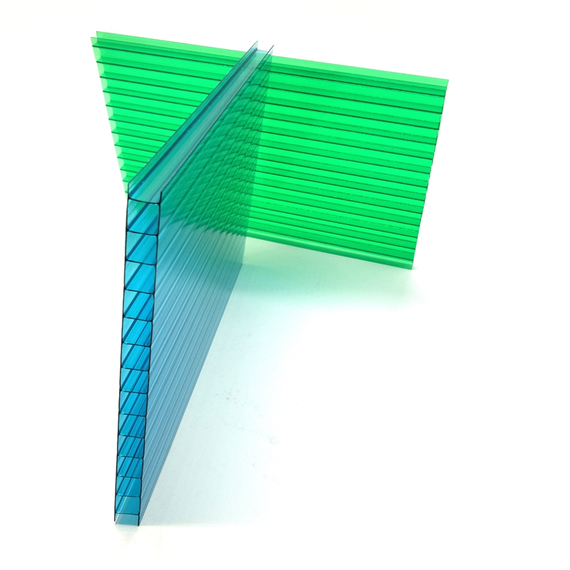 Anti-UV Coated Plastic Roofing Materials Polycarbonate Hollow Sheet