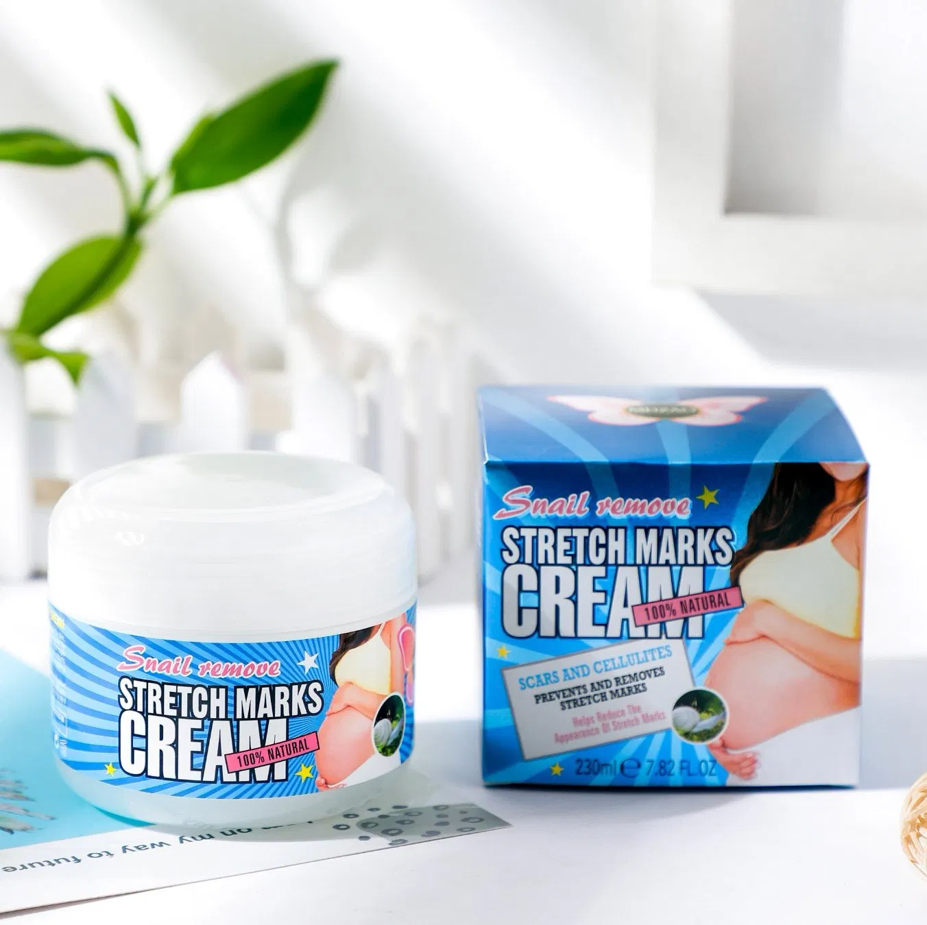 Hot Selling Private Label Snail Effectively Remove Stretch Marks Cream