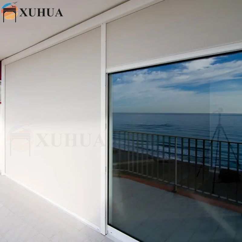 Xuhua Factory Windproof Shade Motorized Blackout Sunscreen Zipper Blinds Curtains with Motor