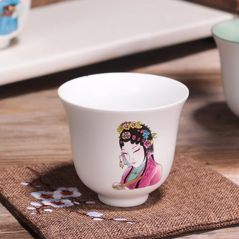 Beijing Opera Ceramics Tea Cup for China Kongfu Tea