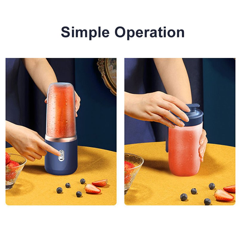 Multifunctional Rechargeable Juicer Small Glass Ceramic Cup Portable for Student Home Outdoor Use for Juices Water Bottles