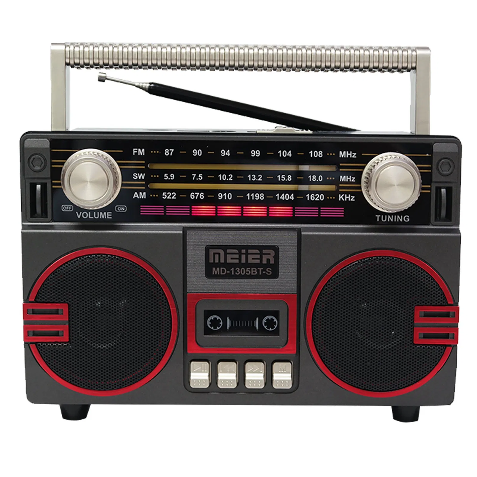 Exquisite and Elegant Tape Recorder Cassette Player Retro Four-Speaker Cassette Radio