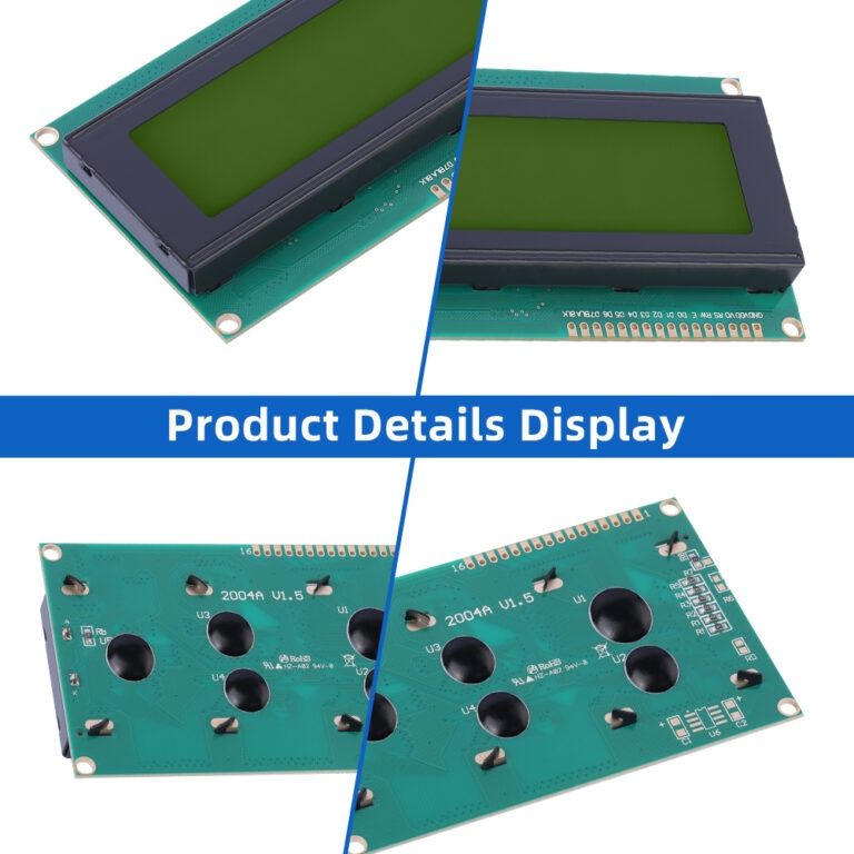 LCD модуль XNY2004A 20x4, жёлто-зелёный