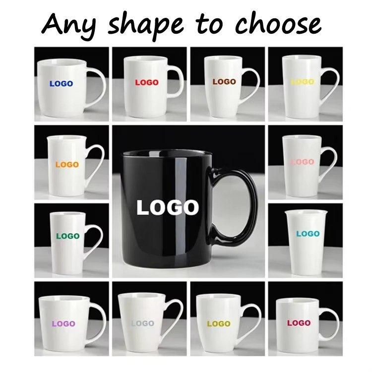 Promotional Wedding Gift Custom 1st Anniversary Laser-Engraved Ceramic Mug