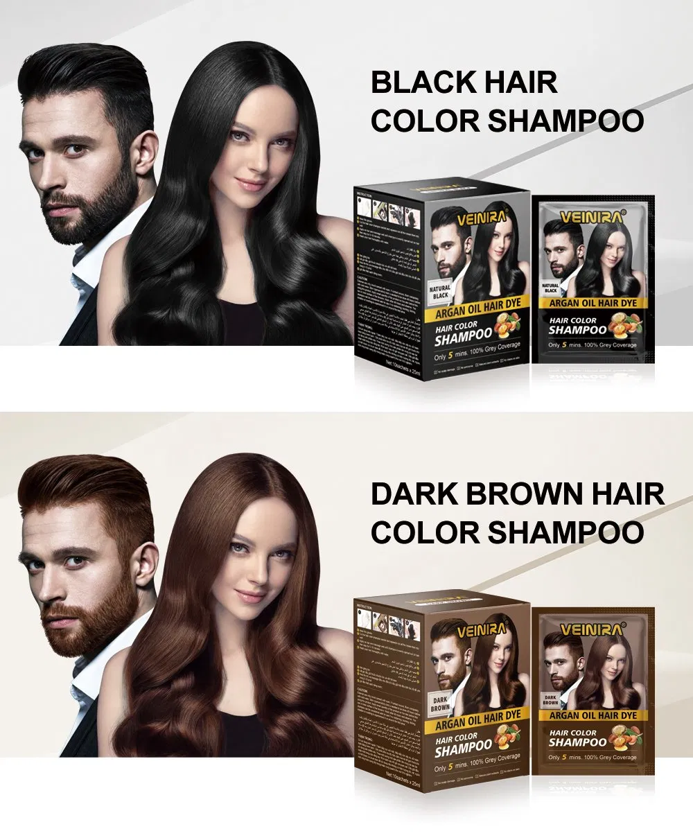 No Ammonia No Stain Skin Hair Color Shampoo Factory Supplier Private Label OEM