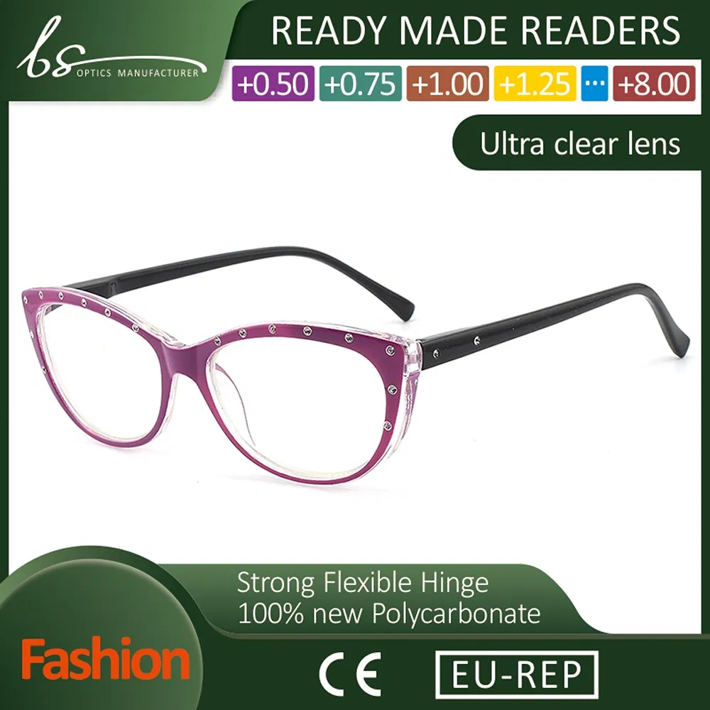 Modern Blue Light Plastic Reading Eye Glasses Used for Office Work