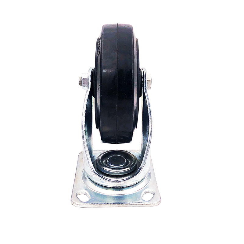 Factory Heavy Duty Caster Wheel Rubber Tread for Industrial Equipments Trolley Truck