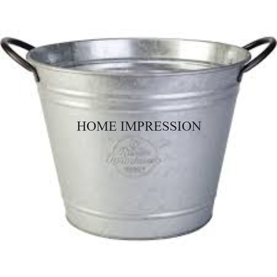 Горшки цветочные металлические оцинкованные большие