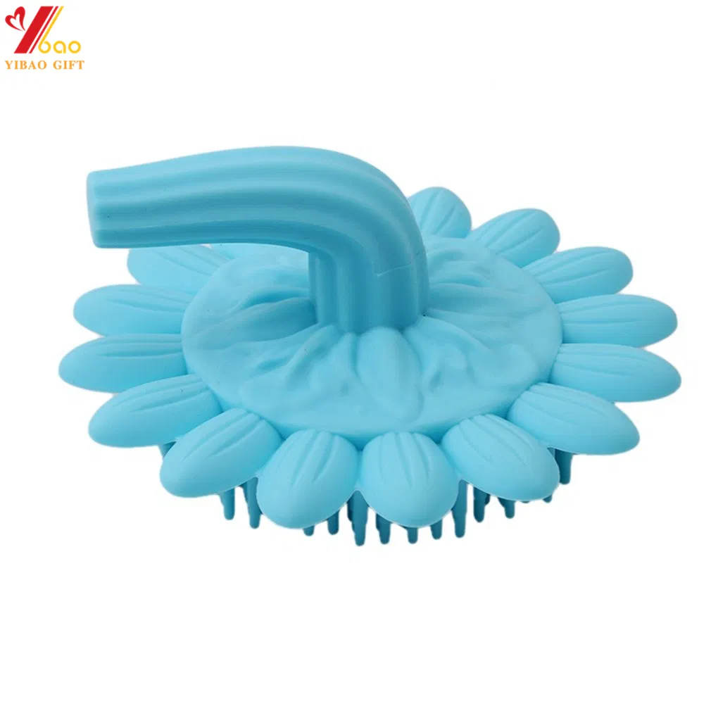 Силиконовая щетка в форме подсолнуха с ручкой