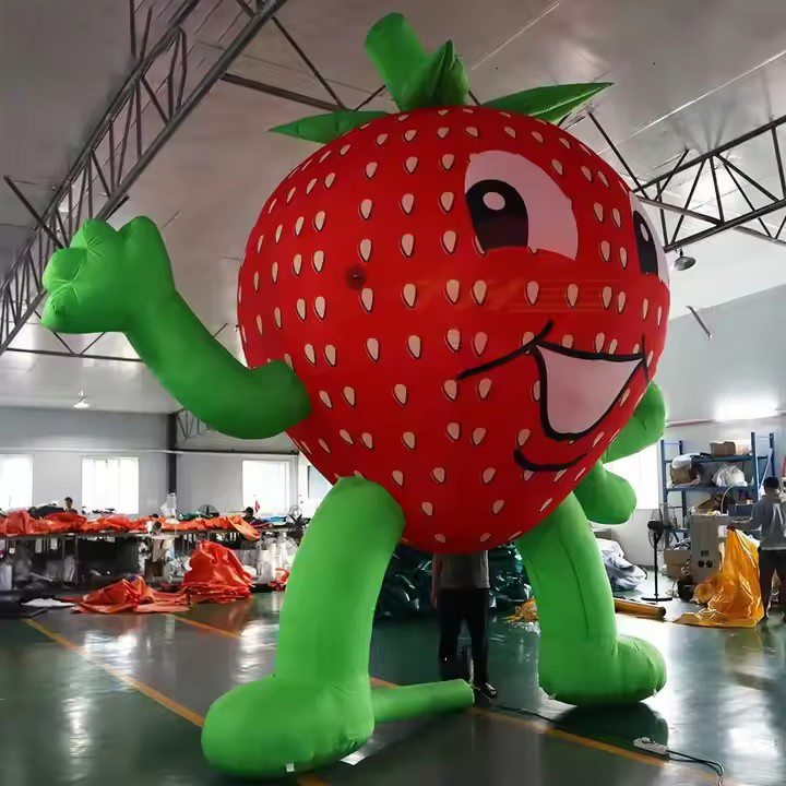 Boyi Inflatable Strawberry Balloon Inflatable Balloon Fruit Strawberry