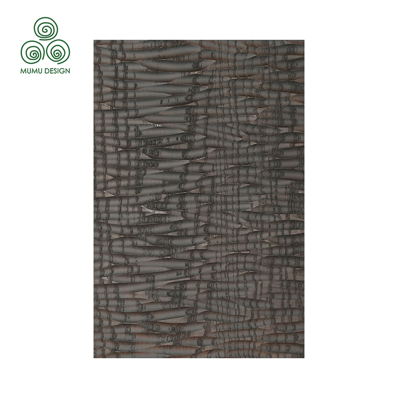 Handmade 3D Sculpted Solid Wood Acoustic Building Material Wall Panels