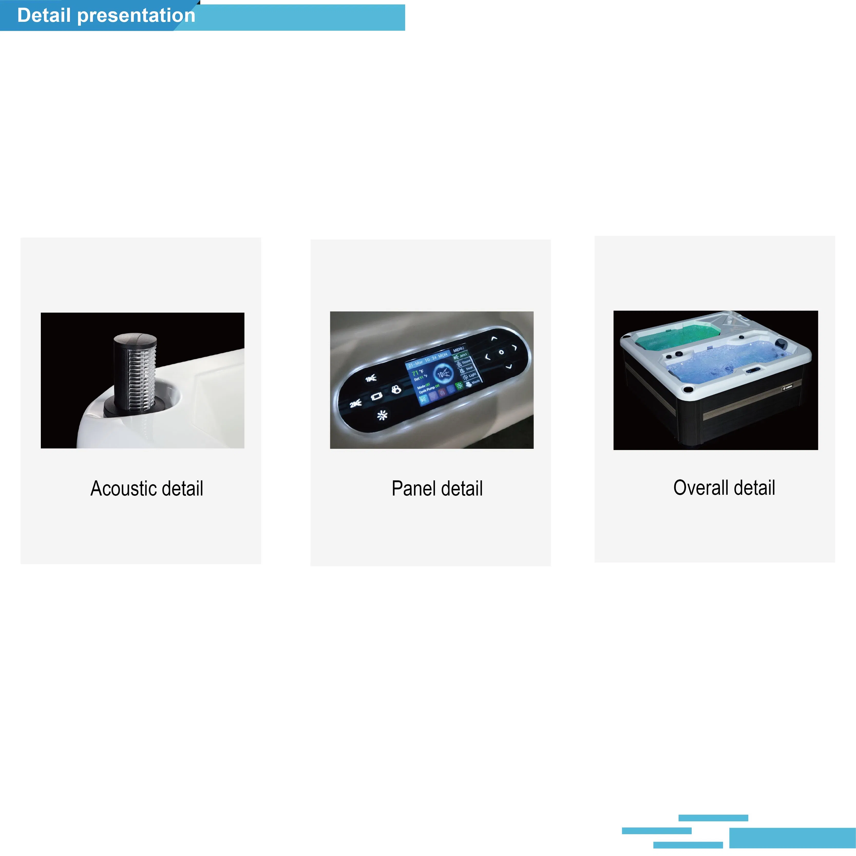 Sunrans Dual-Zone Hot and Cold Bath Tub Acrylic Ice Bath Recovery with Chiller UV and Heater