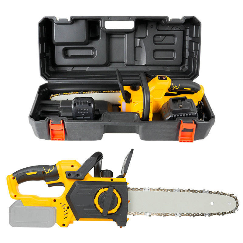 Auto Lubrication Brushless 21V Cordless Battery Chainsaw Electric Chain Saw with Electric Brake