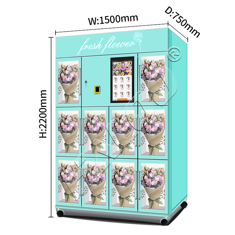 110/220V 50/60Hz Refrigerated Fresh Flower Vending Machine Automatic Vending Flower Machine