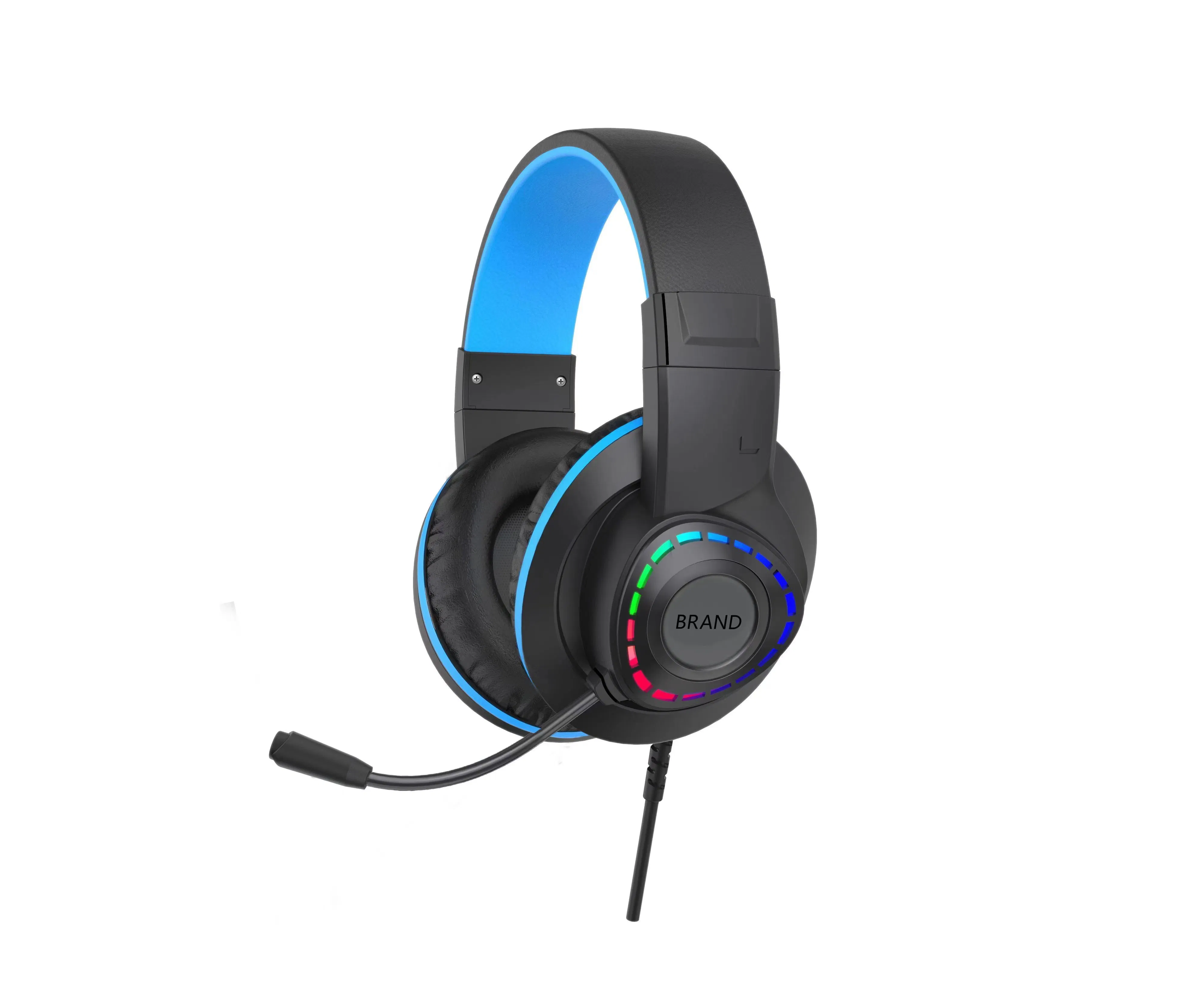 Игровая гарнитура USB с микрофоном и RGB подсветкой