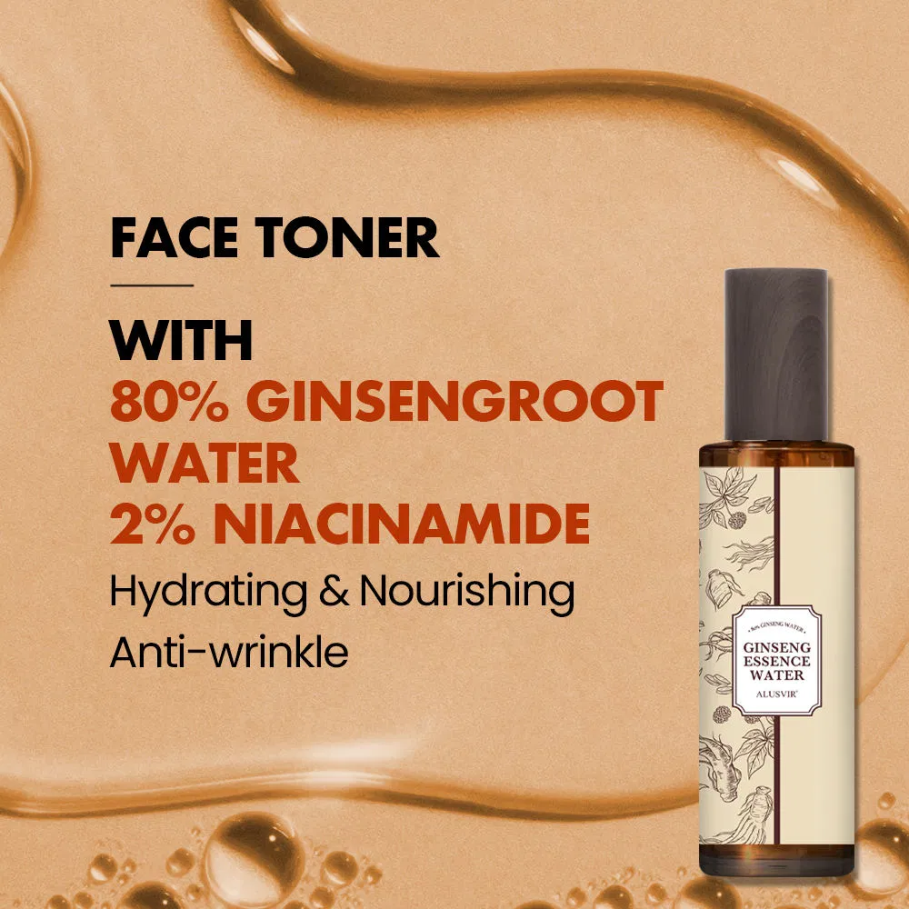 Ginseng Roots Moisturizing Brightening Anti Aging Face Essence Toner
