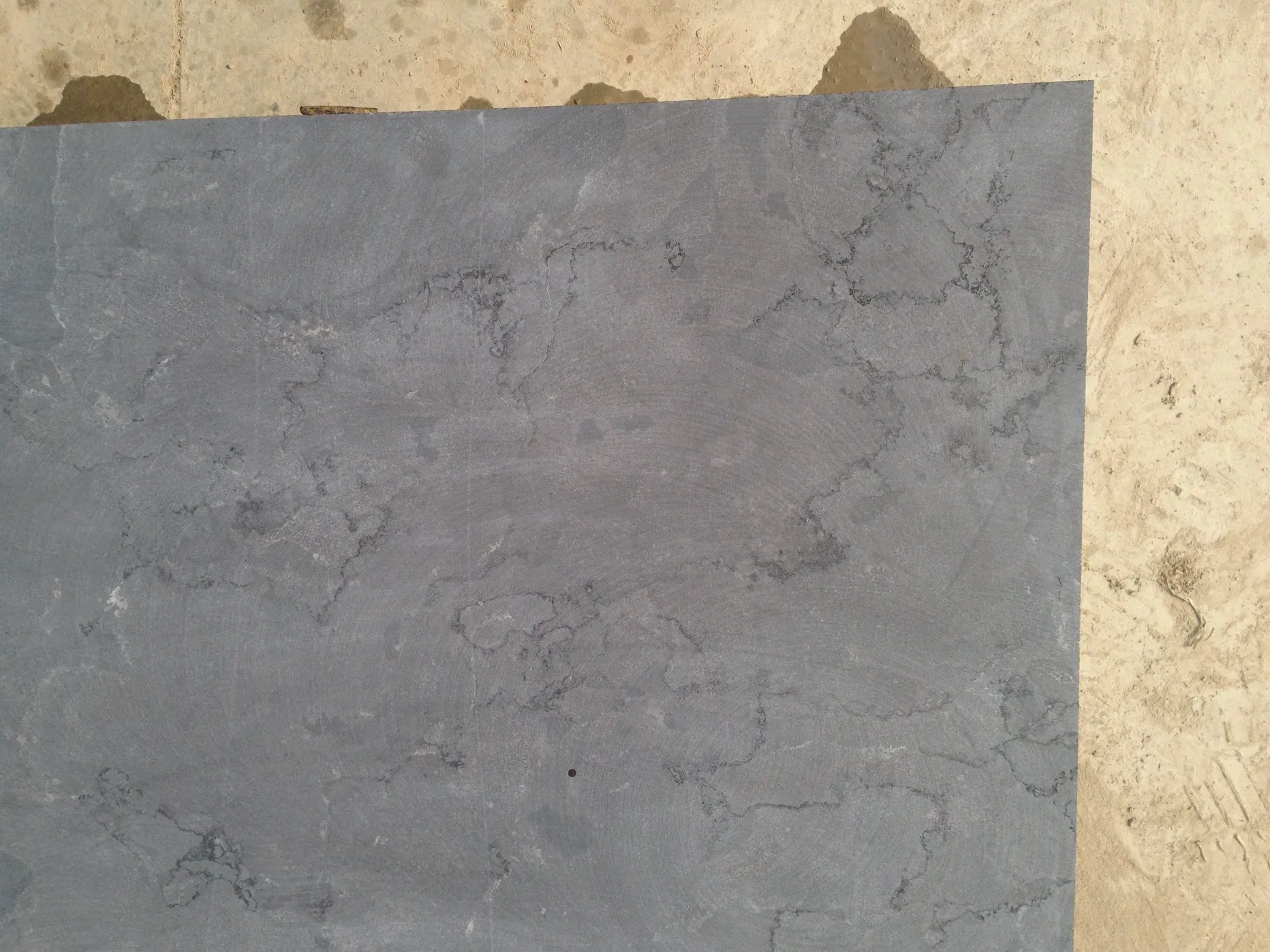 Flamed Blue Limestone Tile Outdoor Floor Tile / Paving Tile