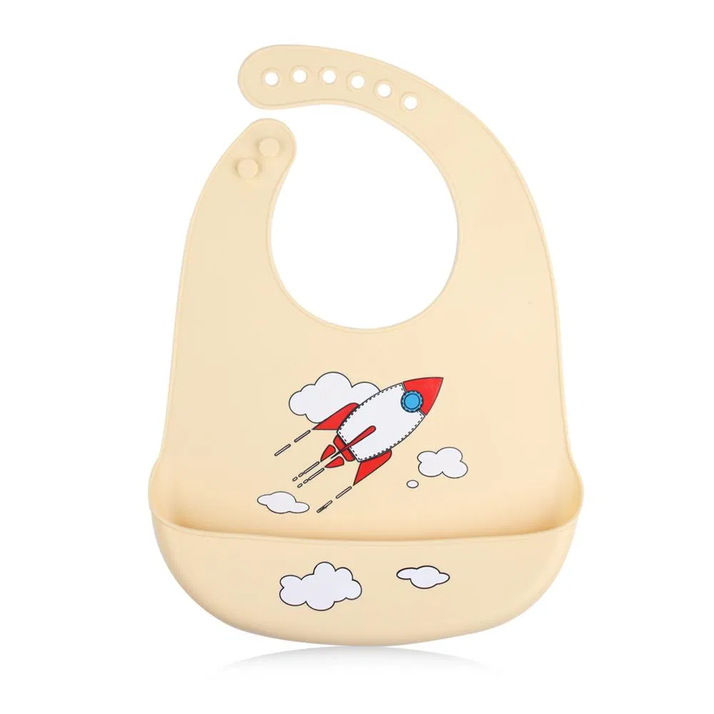 Cotton Baby Fashion Factory Price Printed Competitive Silicone Bib