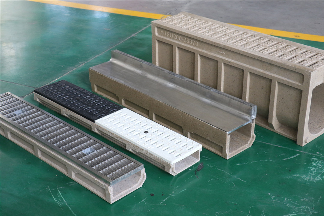 Durable Polymer Concrete Drain for Heavy Duty Chemical Resistance