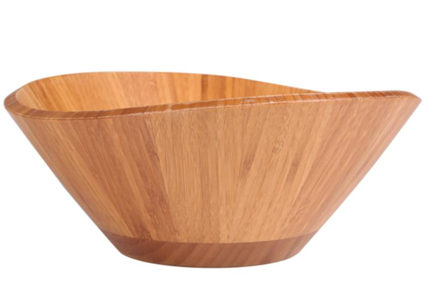 Customizable Server Serving Acacia Big Wooden Salad Bowl