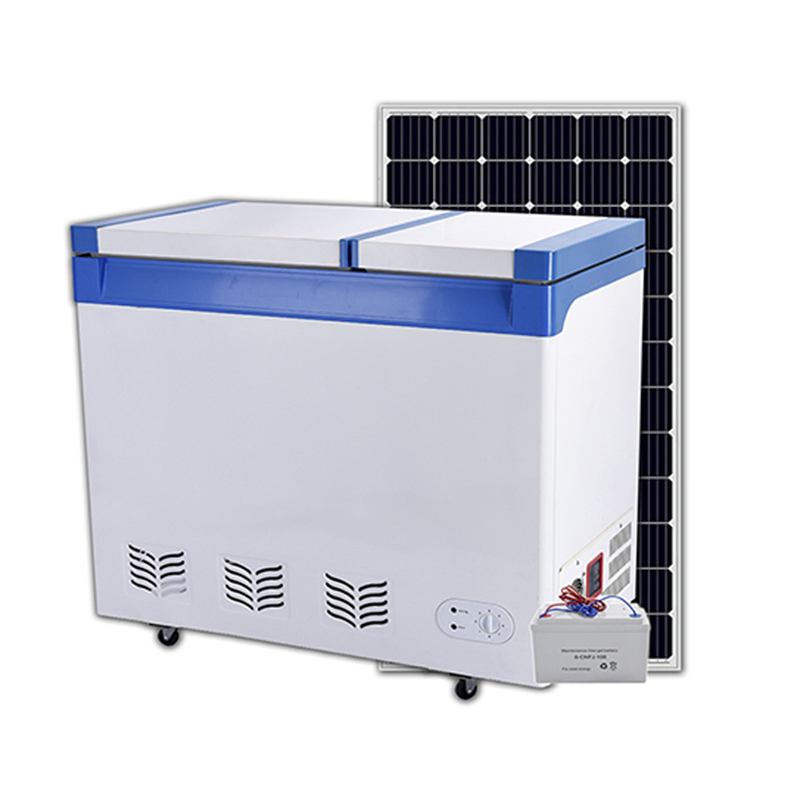 Bcd-208 Double Temperature DC AC Horizontal Freezer