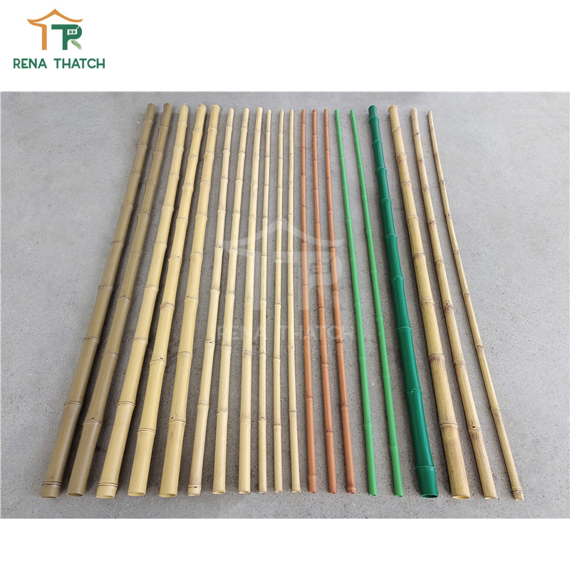 Recyclable Anti-UV Outdoor Use Plastic Half Bamboo Sticks Artificial Bamboo Poles Factory for Japanese Style