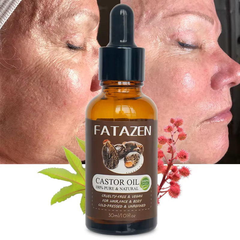 Private Label Natural Organic All Purpose Multifunction Oil Hair Beard Skin Care Strengthen Product Repair Castor Oil