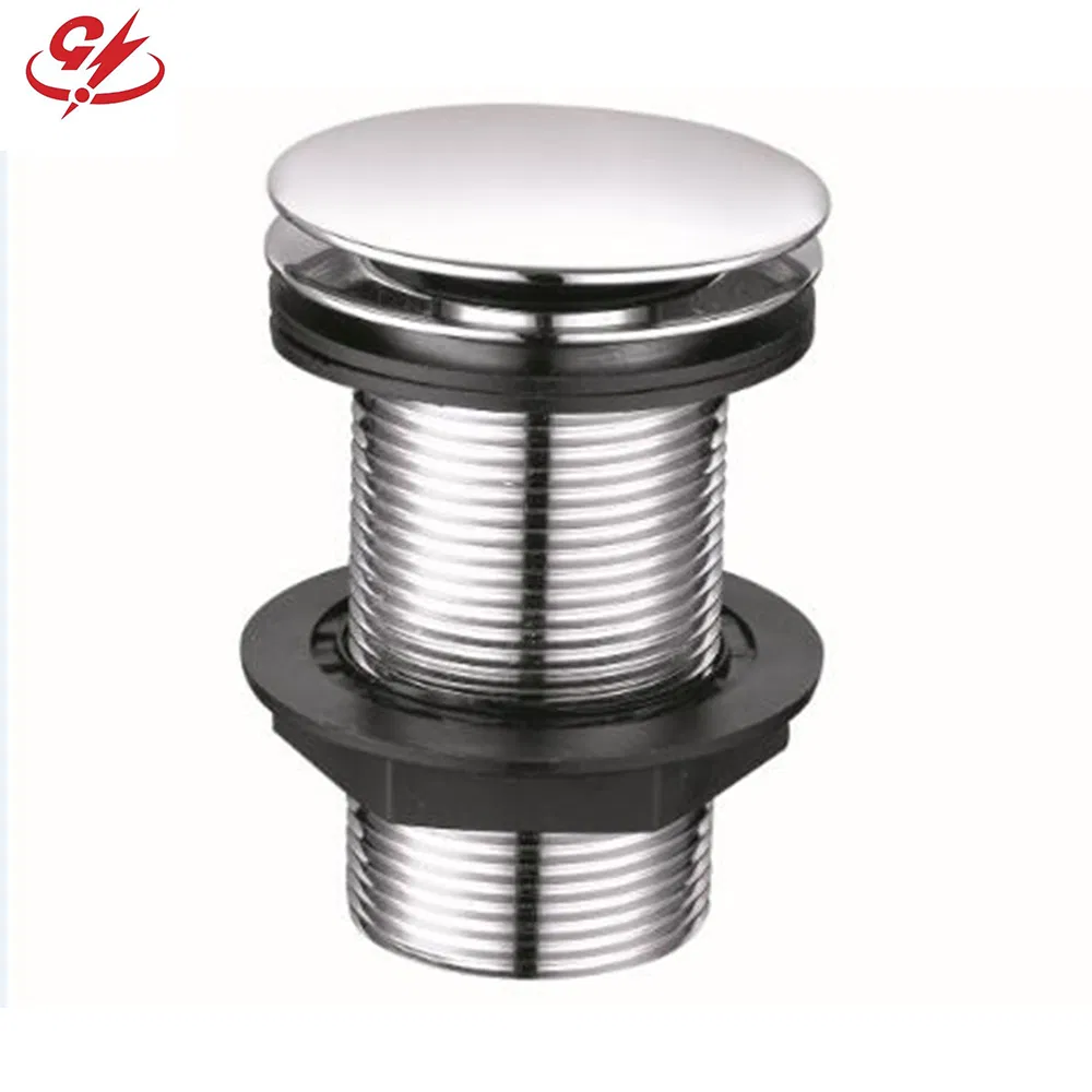 Modern Bathroom Bathtub Sink Drain Brass Basin Drain with Rubber Plug