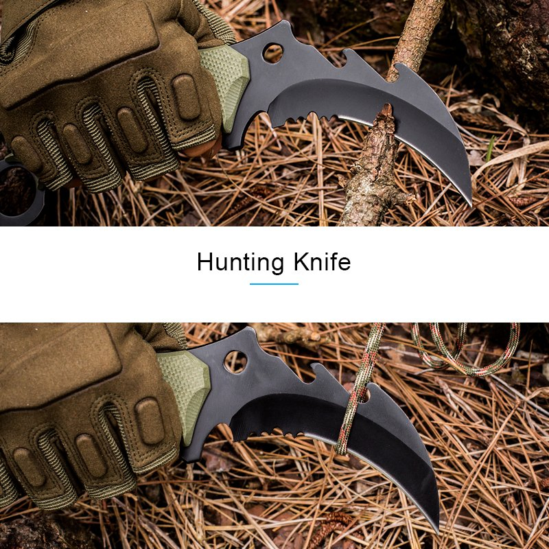 2022 New 9"Nylon Glass Fiber Handle Fixed Blade Knife