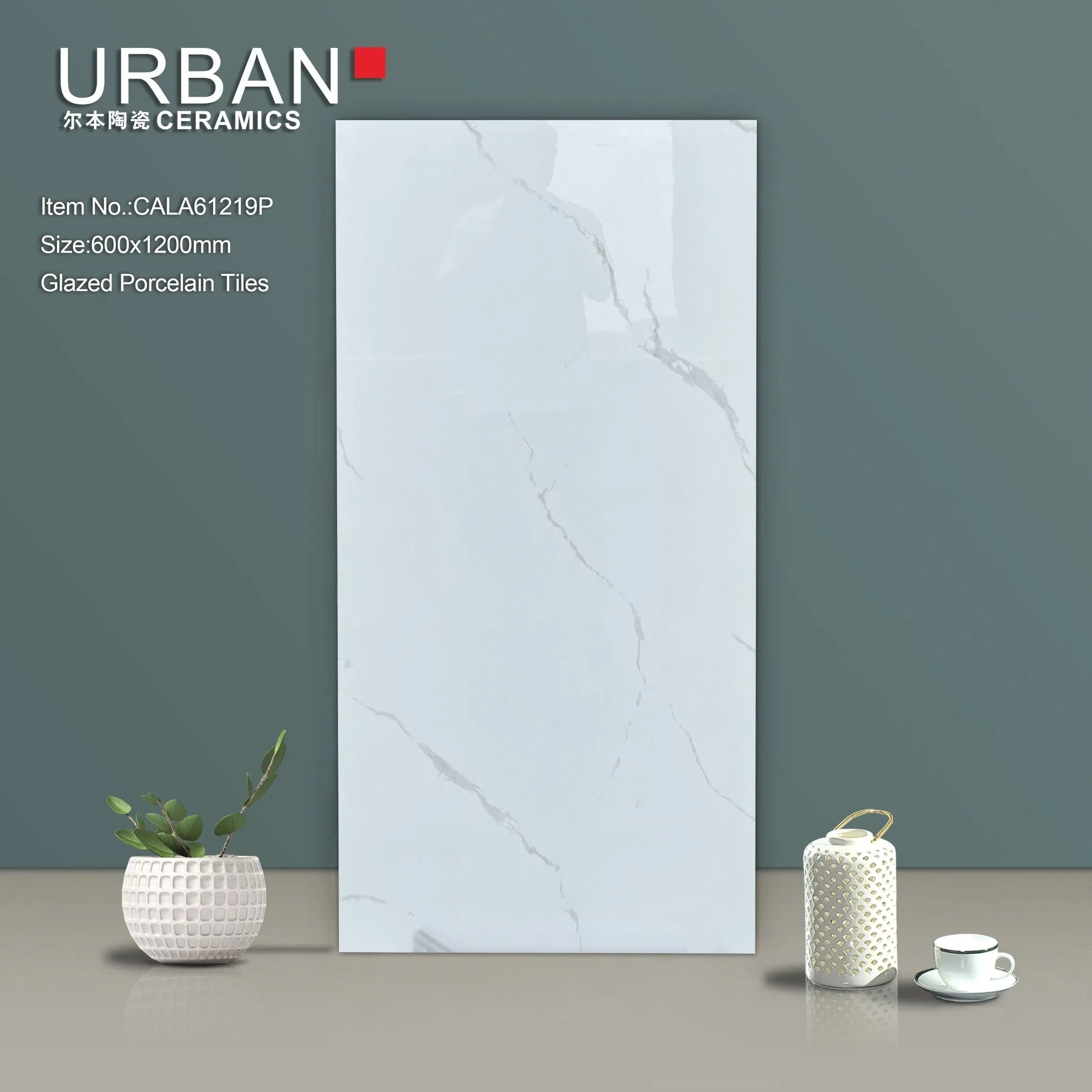 Foshan Decoration Building Material 600X1200mm Full Body Bathroom Glazed Polished Porcelain Ceramic Marble Floor Wall Tiles