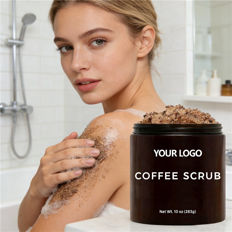 Ls165 Coffee Body Scrub OEM: Moisturizing Exfoliant for Face, Body, Hands, Feet