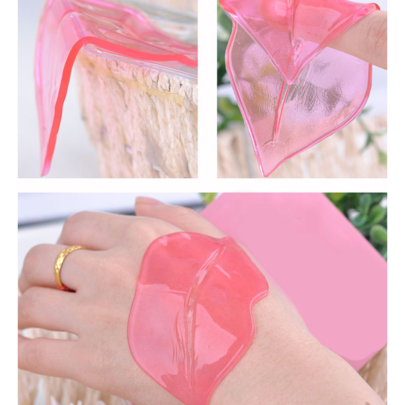 Factory Sell Beauty Sheet Lipmask Patches Wrinkle Moisturizer Plumper Lips Care Gel Vegan Fruit Lip Care Mask