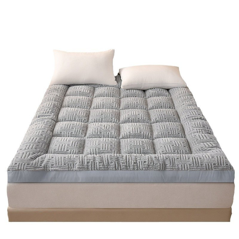 Queen Mattress Topper Pillow Top Mattress Pad for Back Pain Sherpa Fleece Extra Thick Mattress Protector Soft with Fluffy Down Alternative