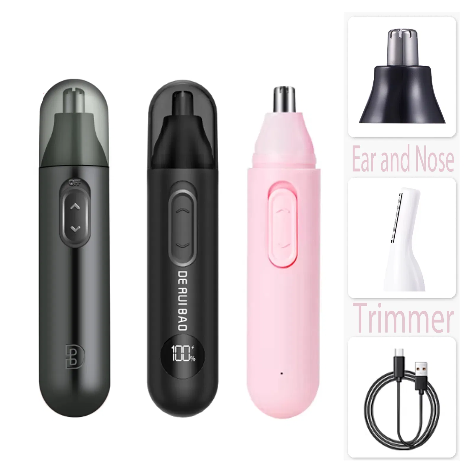 Advanced R-Angle Safety Protection Guard Nose Hair Trimmer