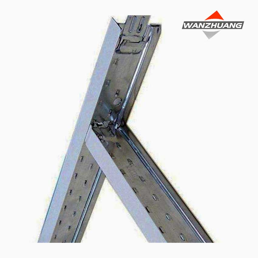 Galvanize Light Steel Manufacturer Cheap Groove T Grid/T-Bar Aluminum Suspended Ceiling Grid for Gypsum Board