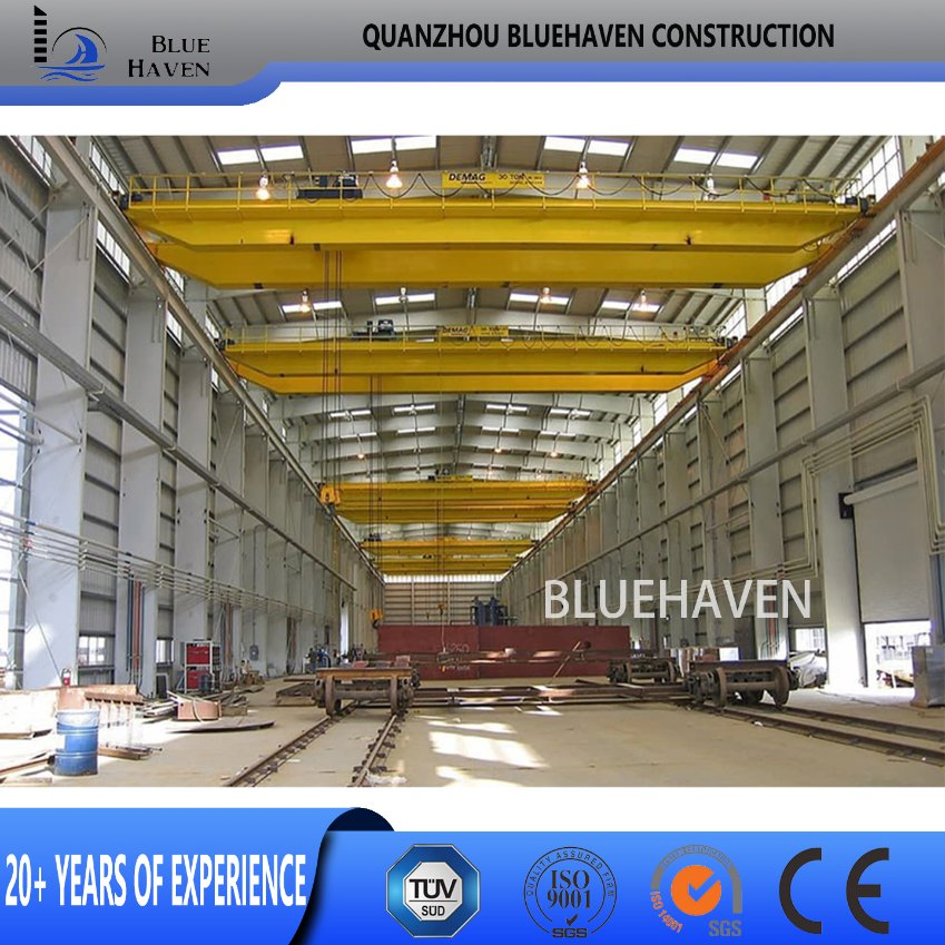 Galvanized Workshop Pre Engineered Logistics Steel Structure Warehouse Buildings Frame with Crane