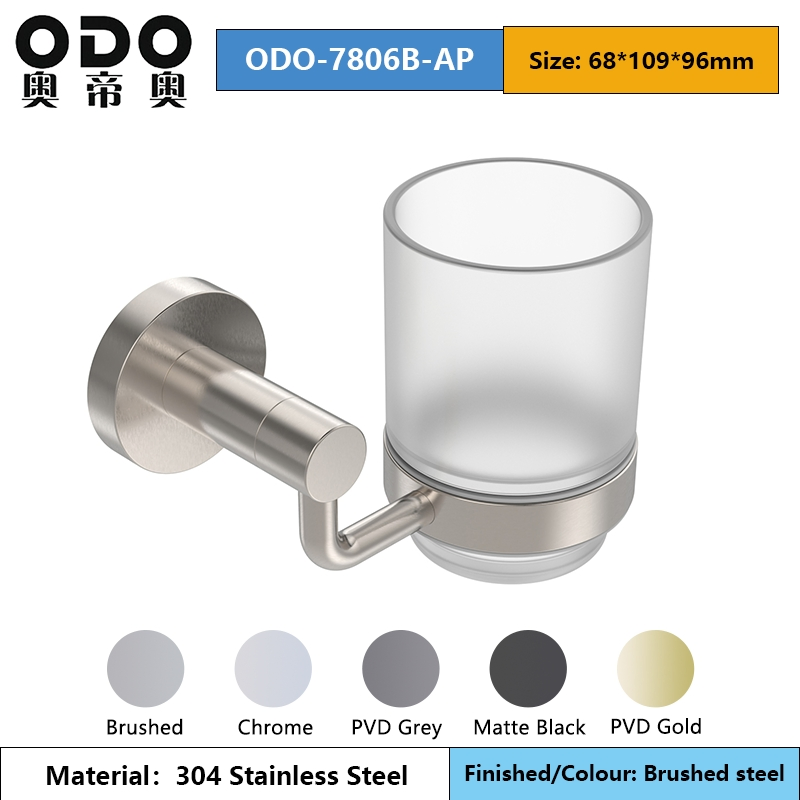 Держатель для стакана и зубных щеток из нержавеющей стали