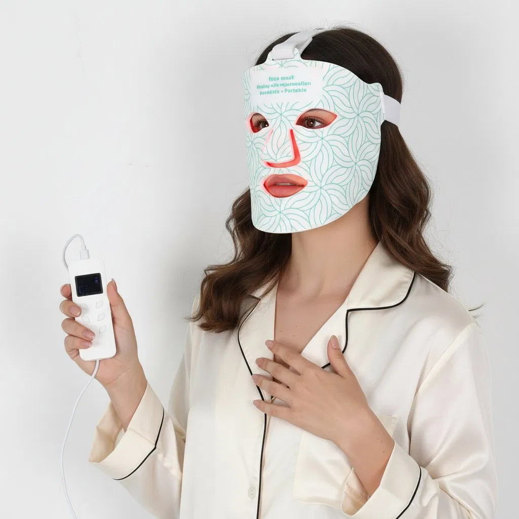 Multifunction Red Light Therapy Face Mask Anti-Aging Skin Care Tightening Rejuvenation LED Facial Mask